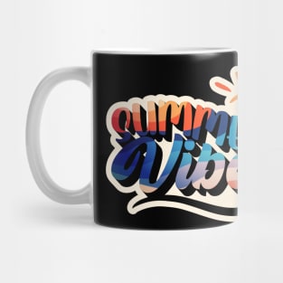 Summer vibes retro Summer vacation design Mug